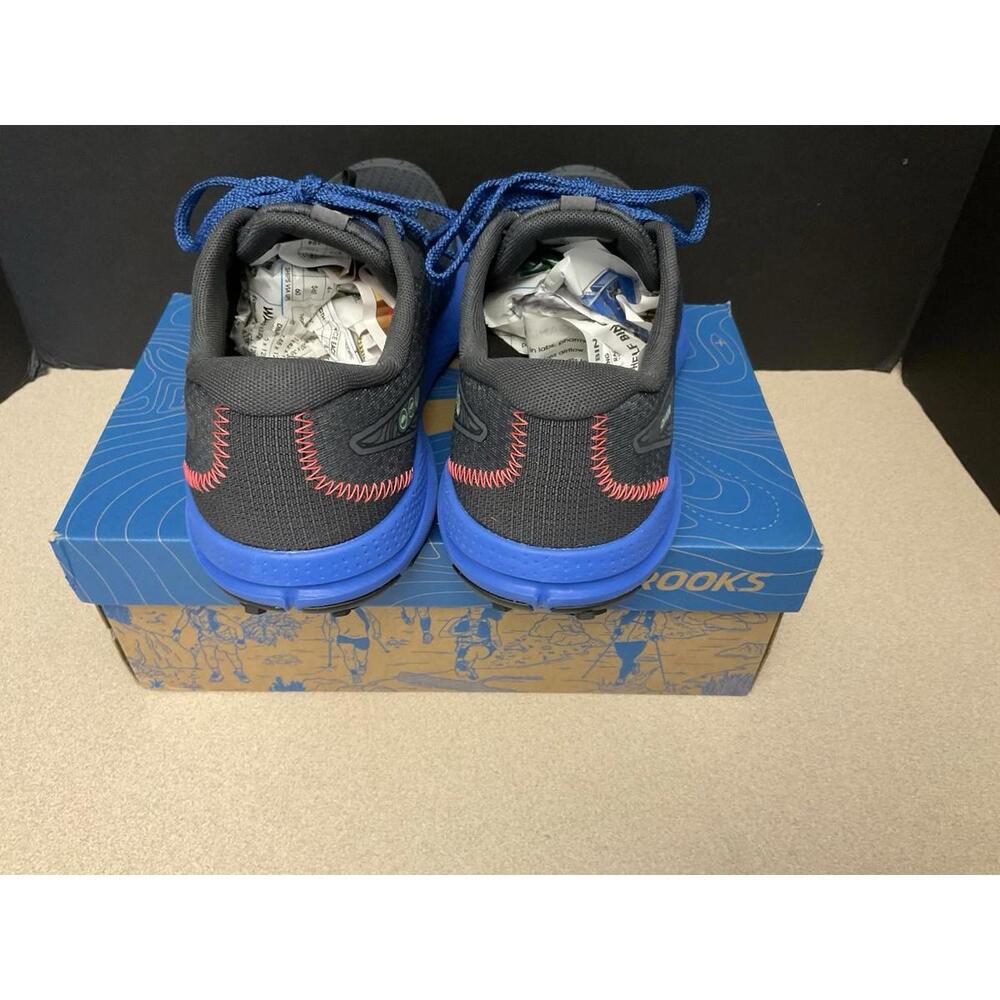 New! Mens Brooks Divide 4 Light Trail Shoes ~ Ebony/Black/Victoria Blue. Size 8D - Picture 5 of 7
